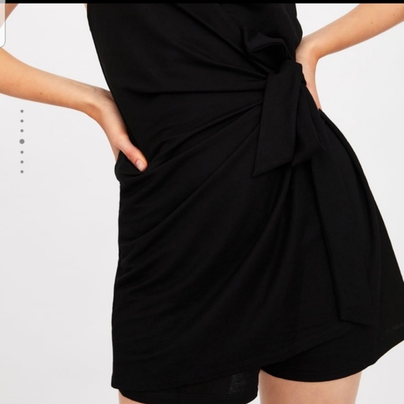 Zara black wrap Romper size medium new with tags - Picture 5 of 8